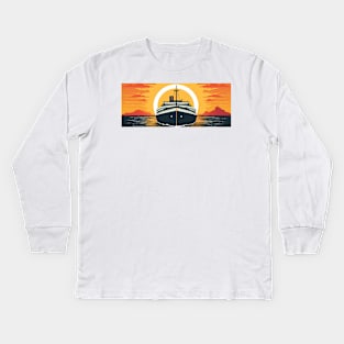 Seafarer's Journey: Unleash Your Inner Adventurer on a Cruise Ship Kids Long Sleeve T-Shirt